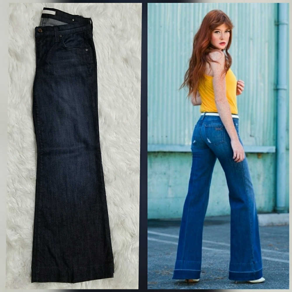 Anthropologie Freedom of choice wide leg jeans 28 - Picture 1 of 7